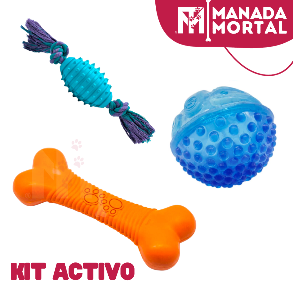 KIT DE JUGUETES PERRO ACTIVO - MANADA MORTAL