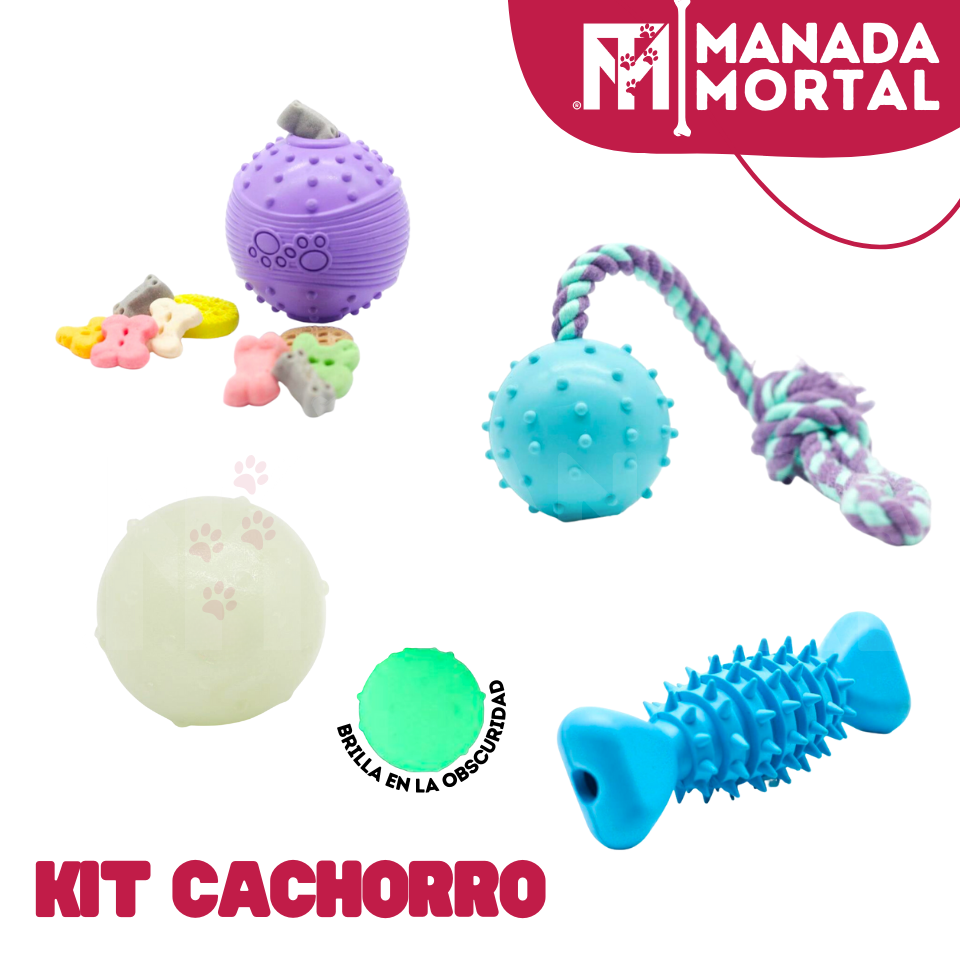 KIT DE JUGUETES PERRO CACHORRO - MANADA MORTAL