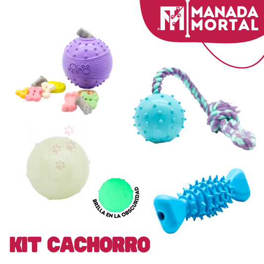 KIT DE JUGUETES PERRO CACHORRO - MANADA MORTAL