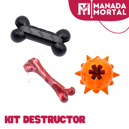 KIT DE JUGUETES PERRO DESTRUCTOR - MANADA MORTAL