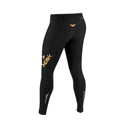 MALLA CABALLERO POLIESTER LARGO HARD RUNNING T2 NEMIK NEGRO/GOLDEN