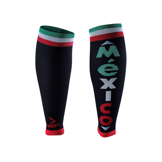 PANTORRILLERA UNISEX POLIESTER COMPRESION GRAPHIC MOD 006 NEMIK NEGRO/VERDE BANDERA/ROJO