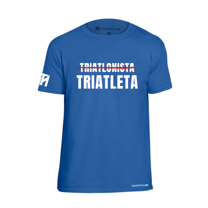 PLAYERA TM TRIATLONISTA AZUL