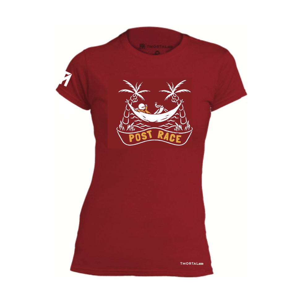 PLAYERA TM POST RACE ROJA MUJER