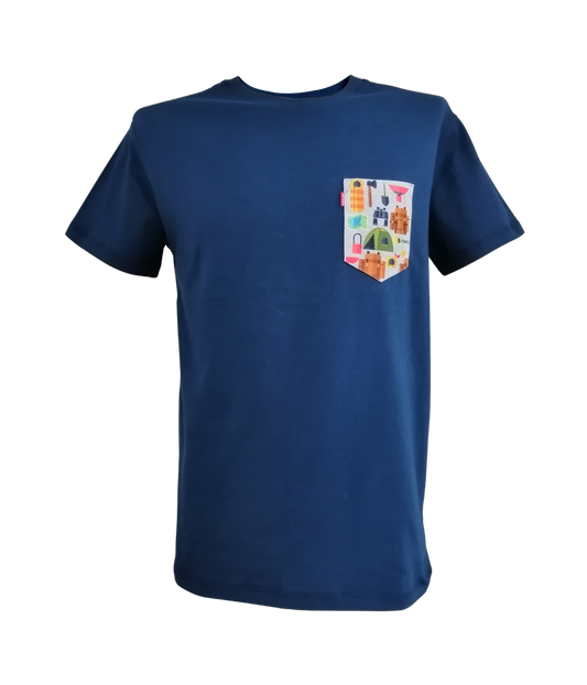 PLAYERA TM CASUAL CAMP AZUL