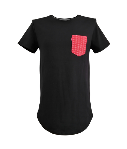 PLAYERA TM CASUAL GRID ROJO/NEGRO BICIS LONG