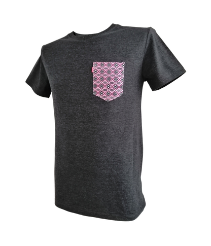 PLAYERA TM CASUAL GRID ROSA